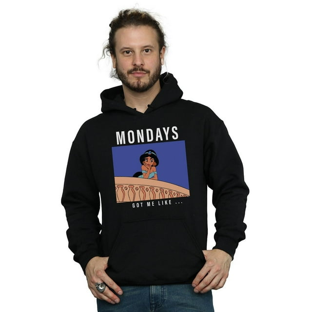 Disney Princess Mens Jasmine Mondays Got Me Like Hoodie - Walmart.com