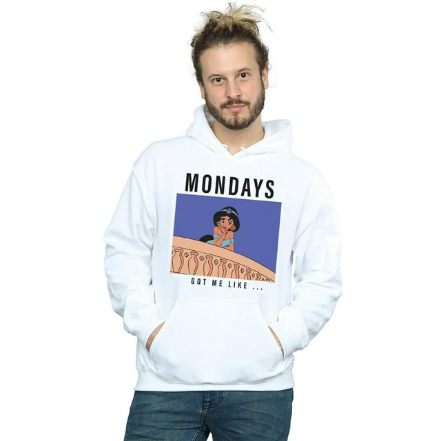 Disney Princess Mens Jasmine Mondays Got Me Like Hoodie - Walmart.com