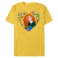thumbnail image 1 of Disney Princess Merida Be Brave - Short Sleeve Blended T-Shirt for Adults - Customized-Yellow, 1 of 5