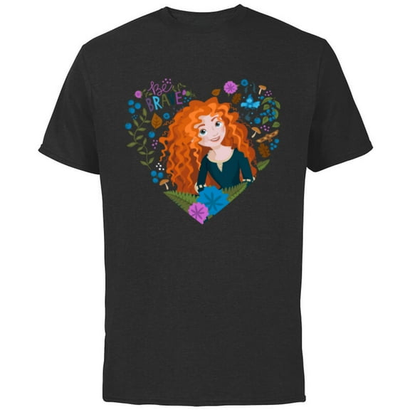 Disney Princess Merida Be Brave - Short Sleeve Cotton T-Shirt for Adults - Customized-Black