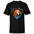 thumbnail image 1 of Disney Princess Merida Be Brave - Short Sleeve T-Shirt for Kids - Customized-Black, 1 of 5