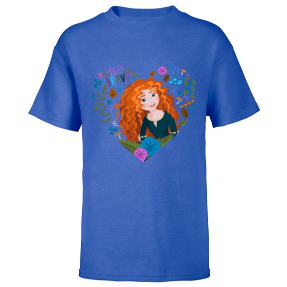 Disney Princess Merida Be Brave - Short Sleeve T-Shirt for Kids - Customized-Royal