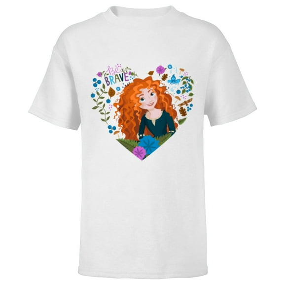 Disney Princess Merida Be Brave - Short Sleeve T-Shirt for Kids - Customized-White