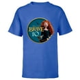 thumbnail image 1 of Disney Princess Merida Brave 10th Anniversary - Short Sleeve T-Shirt for Kids - Customized-Royal, 1 of 5