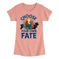 thumbnail image 1 of Disney Princess - Merida Choose Your Own Fate - Girls Fitted Short Sleeve T-Shirt, 1 of 5