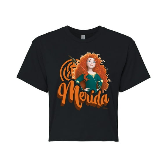 Disney Princess - Merida Headshot - Junior's Cropped T-Shirt