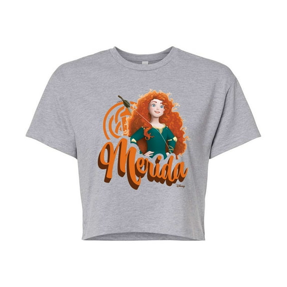 Disney Princess - Merida Headshot - Junior's Cropped T-Shirt