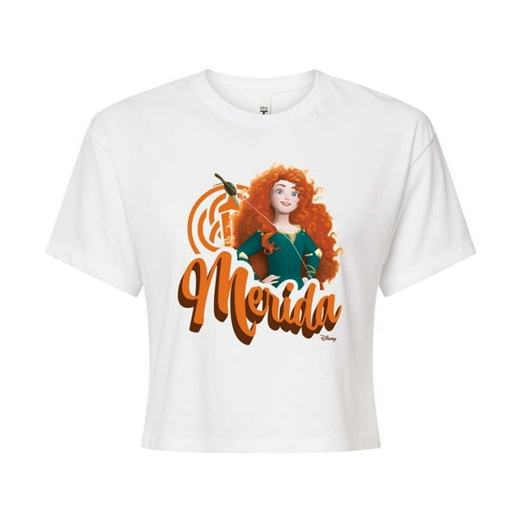 Disney Princess - Merida Headshot - Junior's Cropped T-Shirt