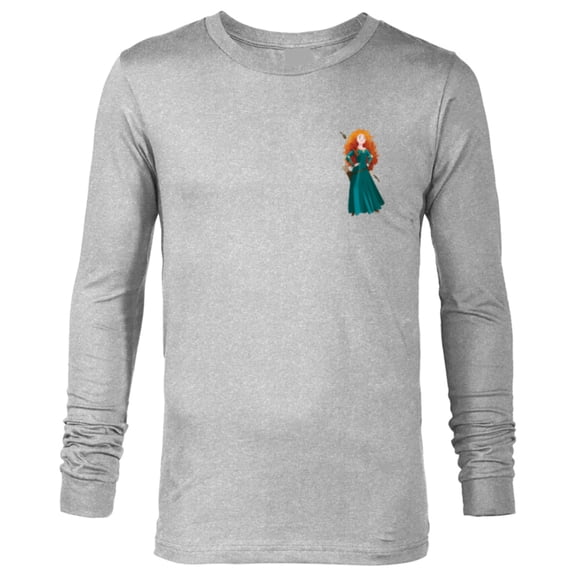 Disney Princess Merida Small Pose - Long Sleeve T-Shirt for Men - Customized-Athletic Heather