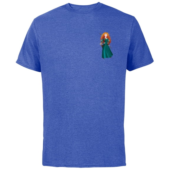 Disney Princess Merida Small Pose - Short Sleeve Cotton T-Shirt for Adults - Customized-Royal Heather