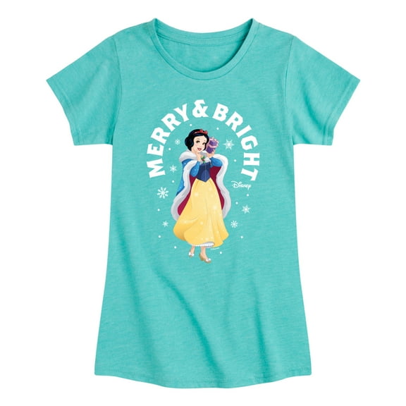Disney Princess - Merry And Bright Snow White - Youth Girls Short Sleeve T-Shirt