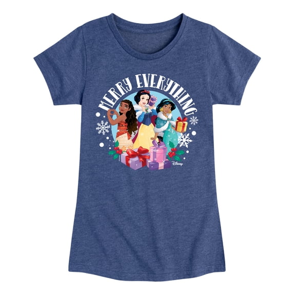 Disney Princess - Merry Everything - Toddler Girls Short Sleeve T-Shirt