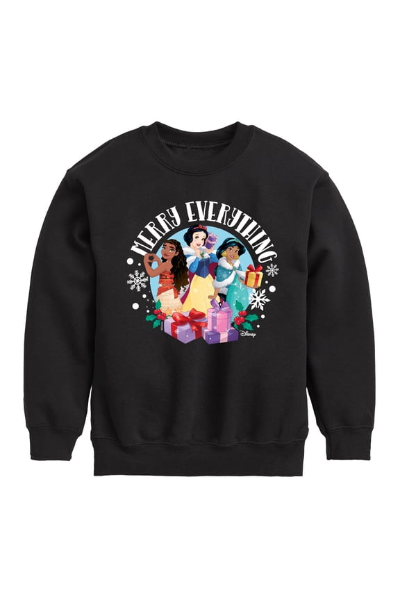 - Merry Everything Graphic Long Sleeve Fleece Sweatshirt