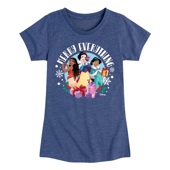 Disney Princess - Merry Everything - Youth Girls Short Sleeve T-Shirt
