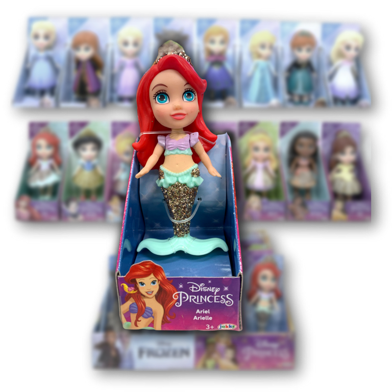 Disney Princess Mini Figures Figurines Cake Toppers 8 Pics Little Mermaid  Anna