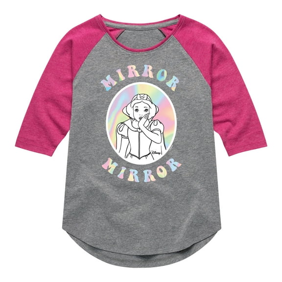 Disney Princess - Mirror Mirror - Toddler & Youth Girls Raglan Graphic T-Shirt