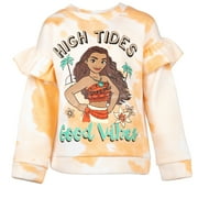 Disney Little Mermaid Ariel Big Girls Fleece Pullover Sweatshirt Toddler to Big Kid