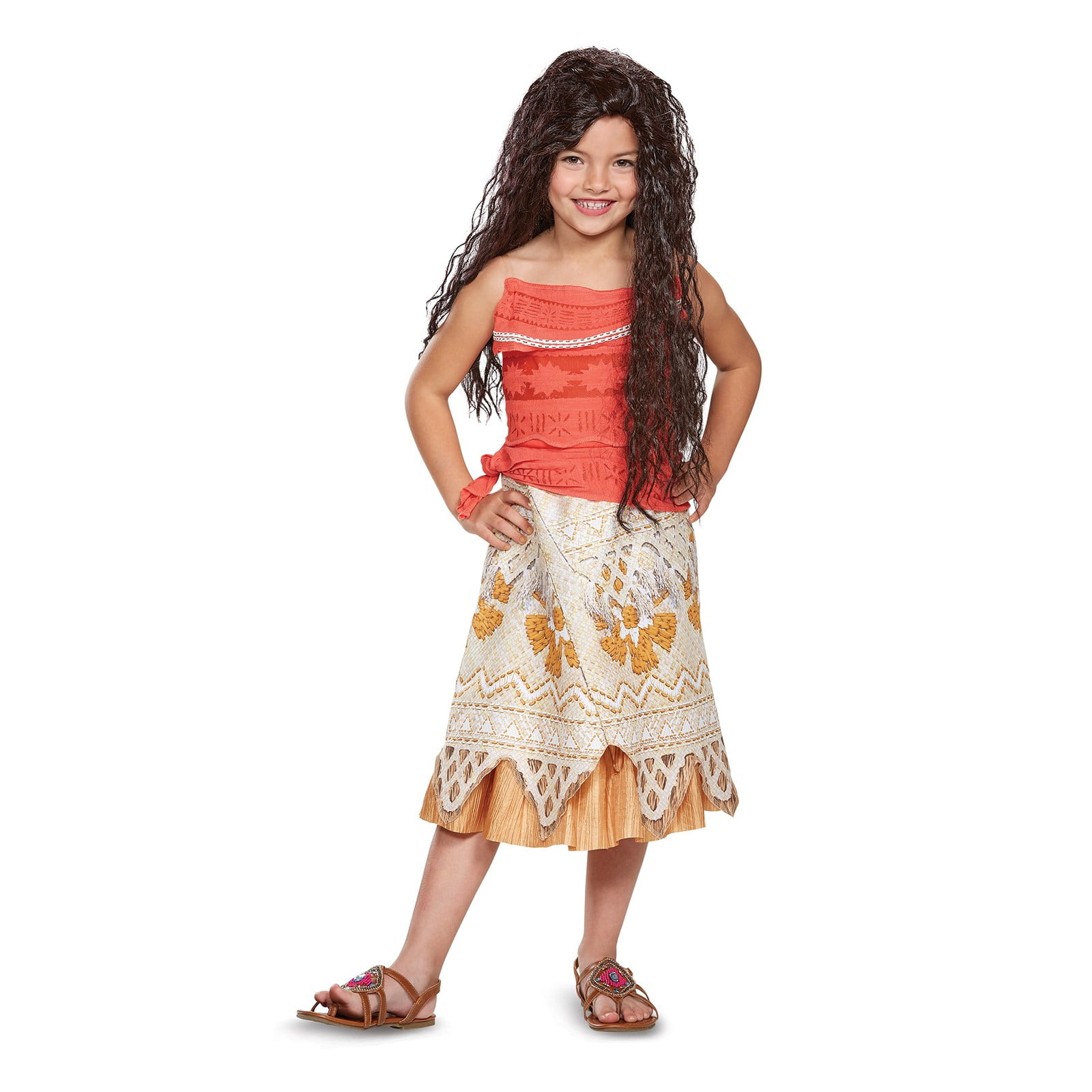Disney Halloween Dress Up Party Moana Costume Little Girl Princess Fancy  Clothes Children Vaiana Outfit for 2 3 5 6 8 10Y - AliExpress