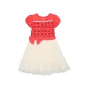Disney Princess Girls Moana Cosplay Dress with Short Puff Sleeves, Sizes 4-12