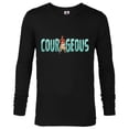 thumbnail image 1 of Disney Princess Moana Courageous - Long Sleeve T-Shirt for Men - Customized-Black, 1 of 5