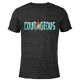 thumbnail image 1 of Disney Princess Moana Courageous - Short Sleeve Blended T-Shirt for Adults - Customized-Black, 1 of 5