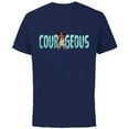thumbnail image 1 of Disney Princess Moana Courageous - Short Sleeve Cotton T-Shirt for Adults - Customized-Navy, 1 of 5