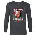 thumbnail image 1 of Disney Princess Moana Festive Cheer Holiday Standard - Long Sleeve T-Shirt for Men – Customized-Charcoal Heather, 1 of 5