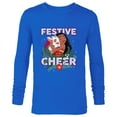 thumbnail image 1 of Disney Princess Moana Festive Cheer Holiday Standard - Long Sleeve T-Shirt for Men – Customized-Royal, 1 of 5
