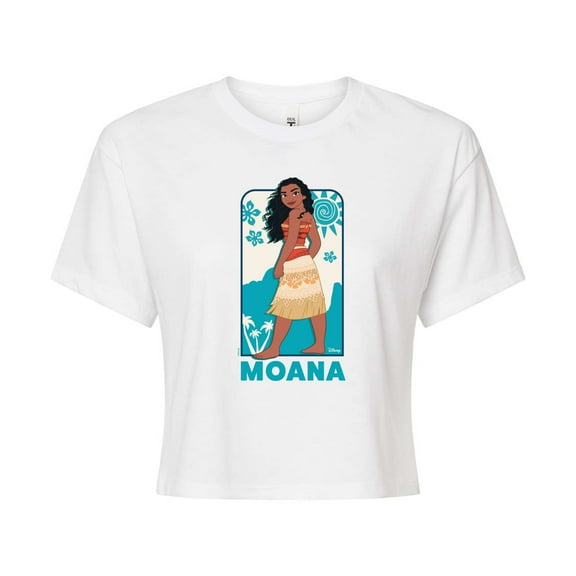 Disney Princess - Moana Full Body Portrait - Junior's Cropped T-Shirt