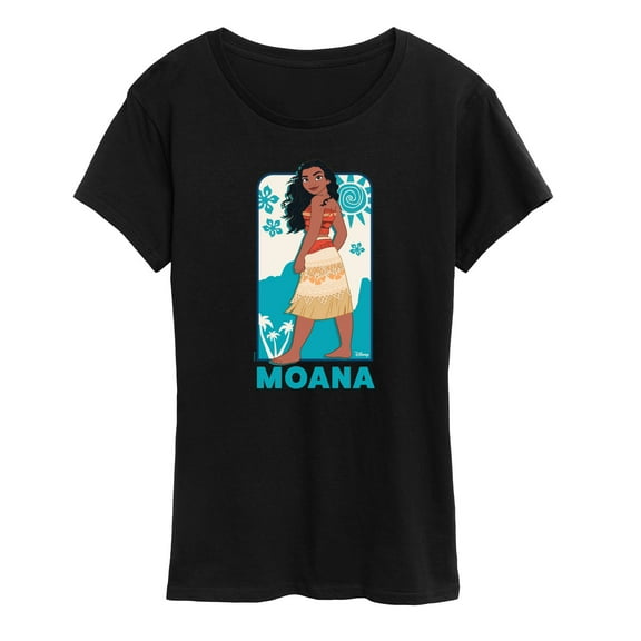 Disney Princess - Moana Full Body Portrait- Women's Short Sleeve Graphic T-Shirt