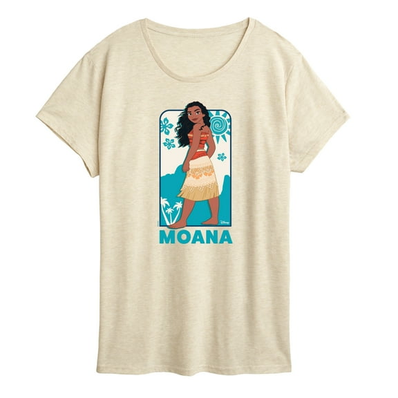 Disney Princess - Moana Full Body Portrait- Women's Short Sleeve Graphic T-Shirt