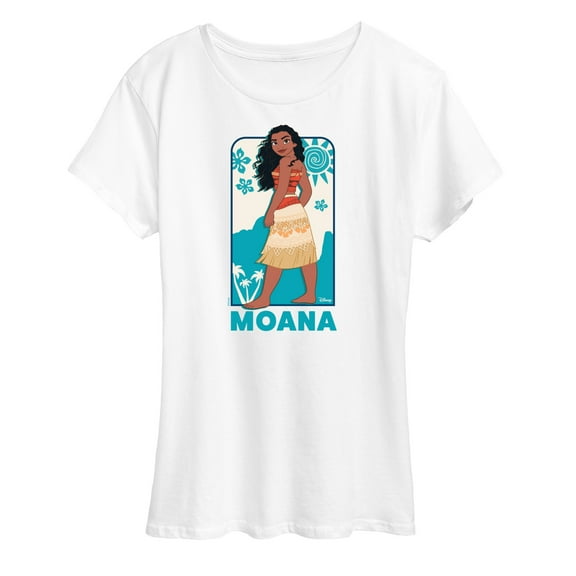 Disney Princess - Moana Full Body Portrait- Women's Short Sleeve Graphic T-Shirt