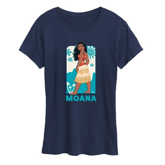 Disney Princess - Moana Full Body Portrait- Women's Short Sleeve Graphic T-Shirt