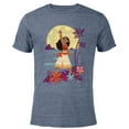 thumbnail image 1 of Disney Princess Moana Heart of Te Fiti - Short Sleeve Blended T-Shirt for Adults - Customized-Navy Heather, 1 of 5