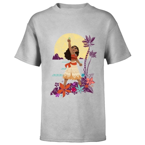 Disney Princess Moana Heart of Te Fiti - Short Sleeve T-Shirt for Kids - Customized-Athletic Heather