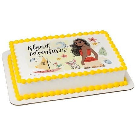 Disney Island Adventurer Princess Moana All Occasion Cake Topper, by A Birthday Place