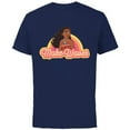thumbnail image 1 of Disney Princess Moana Make Waves Rainbow - Short Sleeve Cotton T-Shirt for Adults - Customized-Navy, 1 of 5