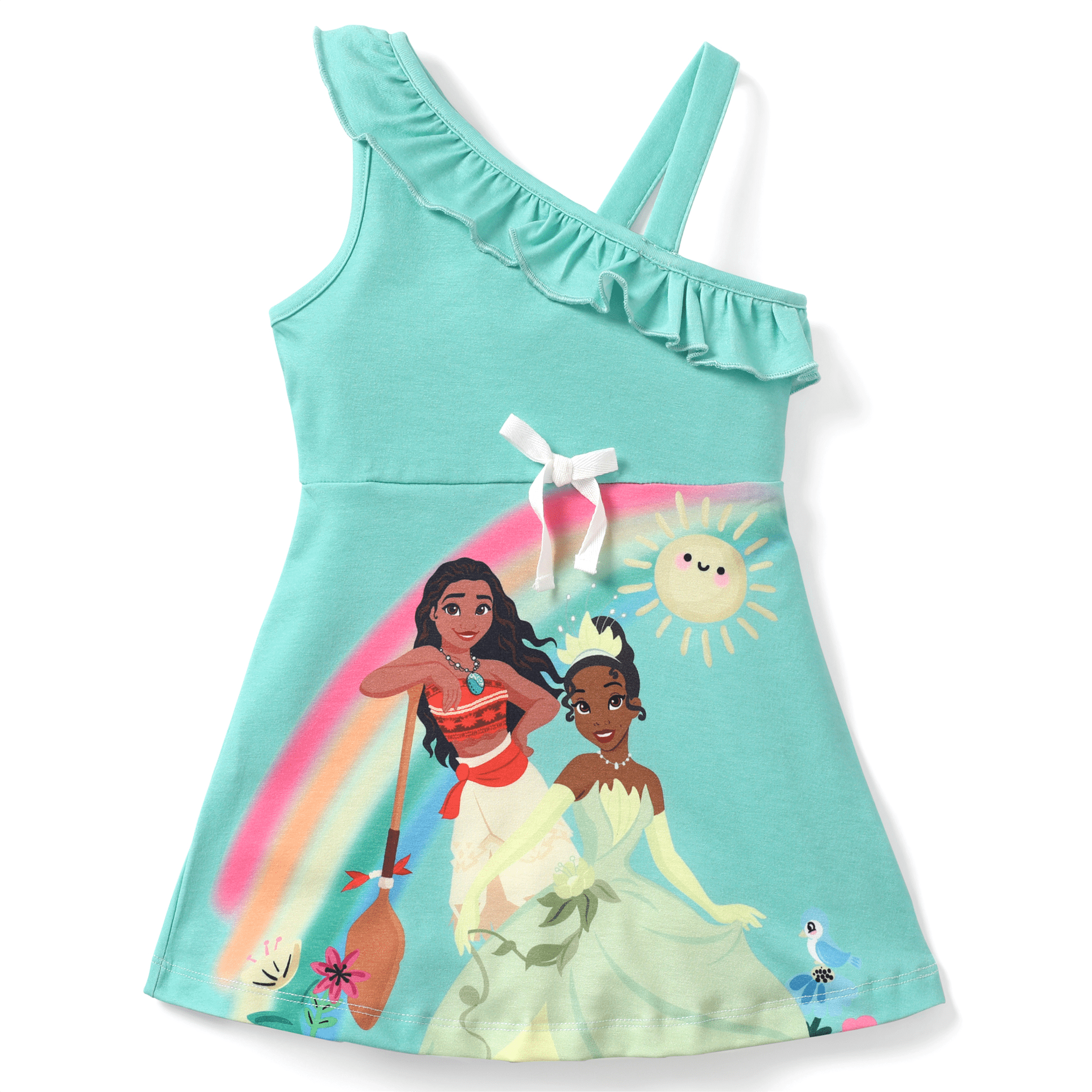 Disney Princess Mommy and Me Moana Tropical Floral V-neck Dress Orange