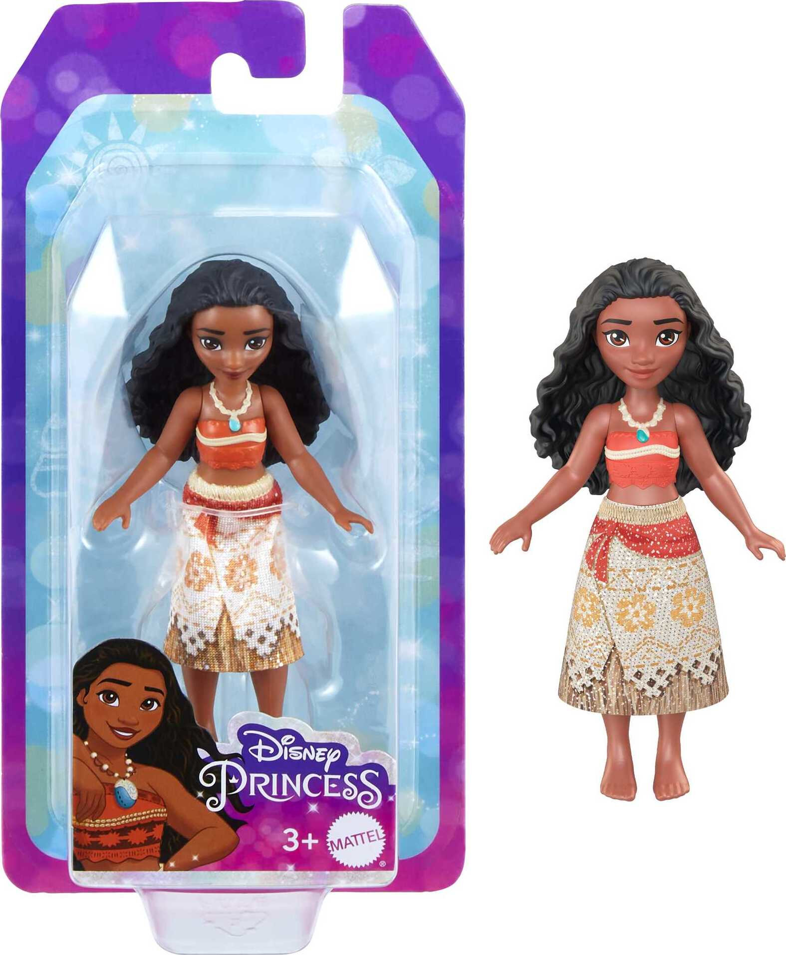 Disney Princess Moana Small Doll, Brown Hair & Brown Eyes, Signature 2-Piece Look - image 1 of 6