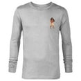 thumbnail image 1 of Disney Princess Moana Small Print - Long Sleeve T-Shirt for Men - Customized-Athletic Heather, 1 of 5