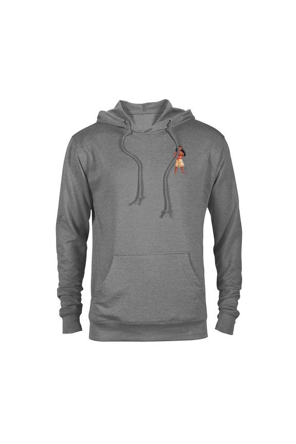 Princess Moana Small Print - Pullover Hoodie for Adults - Customized-Athletic Heather