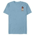 thumbnail image 1 of Disney Princess Moana Small Print - Short Sleeve Blended T-Shirt for Adults - Customized-Ocean Blue, 1 of 5