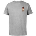 thumbnail image 1 of Disney Princess Moana Small Print - Short Sleeve Cotton T-Shirt for Adults - Customized-Athletic Heather, 1 of 5