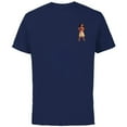 thumbnail image 1 of Disney Princess Moana Small Print - Short Sleeve Cotton T-Shirt for Adults - Customized-Navy, 1 of 5