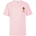 thumbnail image 1 of Disney Princess Moana Small Print - Short Sleeve T-Shirt for Kids - Customized-Soft Pink, 1 of 5