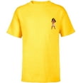 thumbnail image 1 of Disney Princess Moana Small Print - Short Sleeve T-Shirt for Kids - Customized-Yellow, 1 of 5