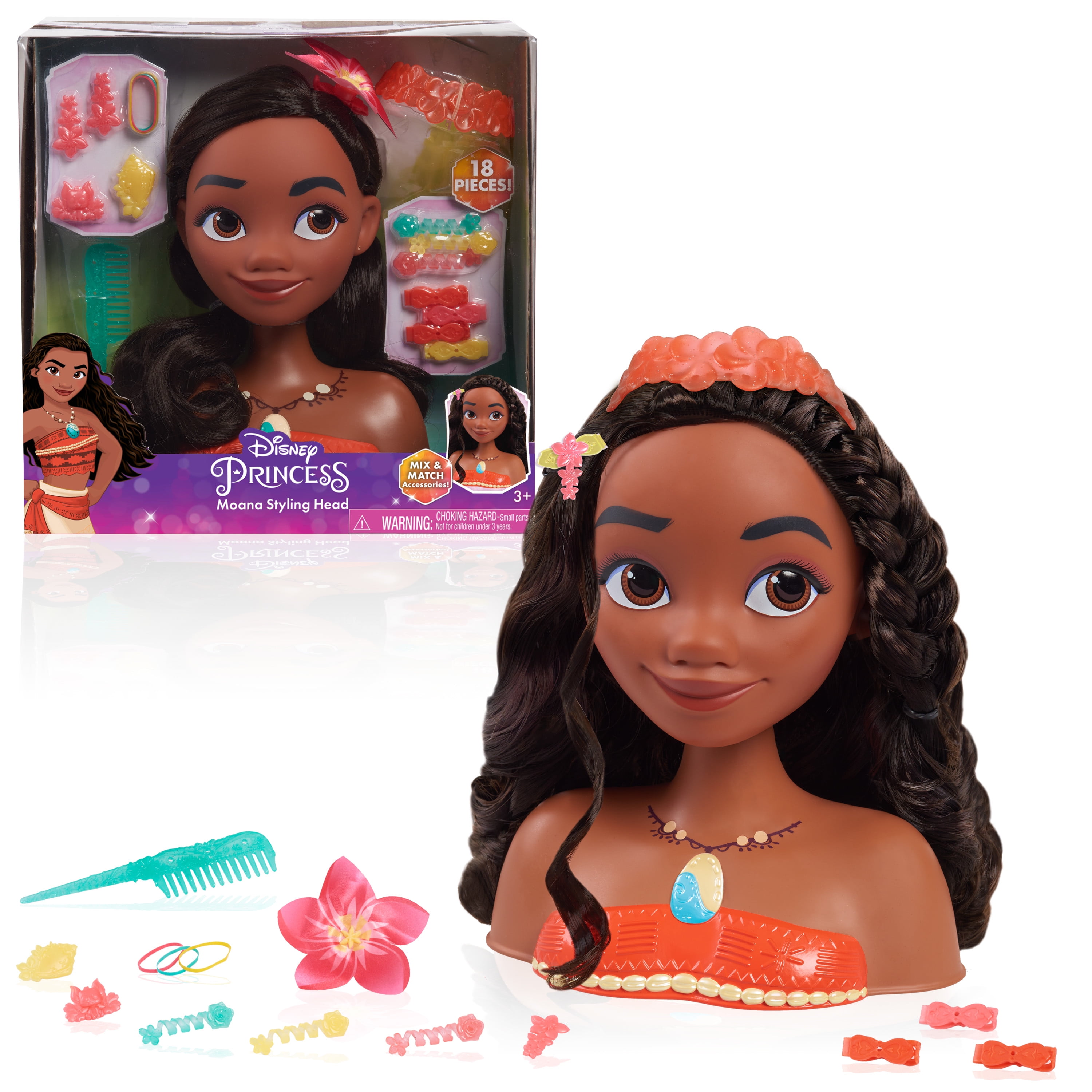 Disney Princesses - Tete A Coiffer - Vaiana à Prix Carrefour