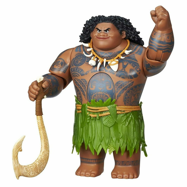 Disney Princess Moana Swing 'n Sounds Maui Doll, Poseable Figure