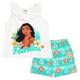 thumbnail image 1 of Disney Princess Moana Tank Top and French Terry Shorts Outfit Set Toddler to Big Kid, 1 of 5