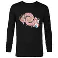 thumbnail image 1 of Disney Princess Moana and Ariel Shell Phones - Long Sleeve T-Shirt for Men - Customized-Black, 1 of 5